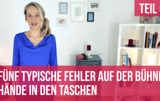 Fünf typische Fehler auf der Bühne - Teil 5: Hände in den Taschen