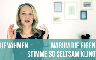 Aufnahmen: Warum die eigene Stimme so seltsam klingt