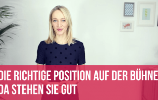 Die richtige Position auf der Bühne: Da stehen Sie gut