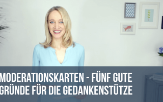 Moderationskarten - Fünf gute Gründe für die Gedankenstütze